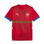Camisolas de futebol Sérvia Equipamento Principal Euro 2024 Manga Curta